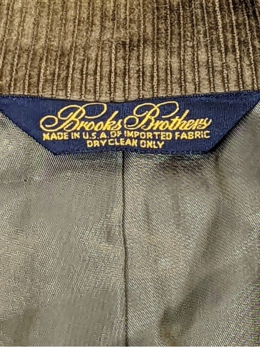 Vintage Brooks Brothers Corduroy Blazer Chocolate Jacket Coat Mens 80s-90s - Picture 3 of 14